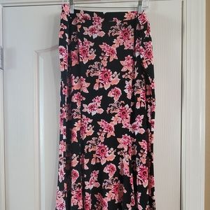Cato Floral Pleated Long Skirt, Like New 18-20W